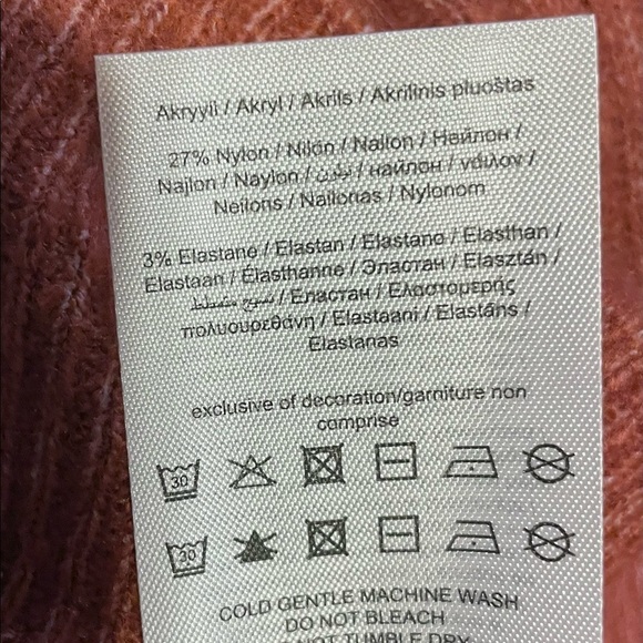 𝅺Vero Moda X Stitch Fix Leroya Crew Neck Pullover Sweater Burnt Orange NWT - Picture 12 of 13